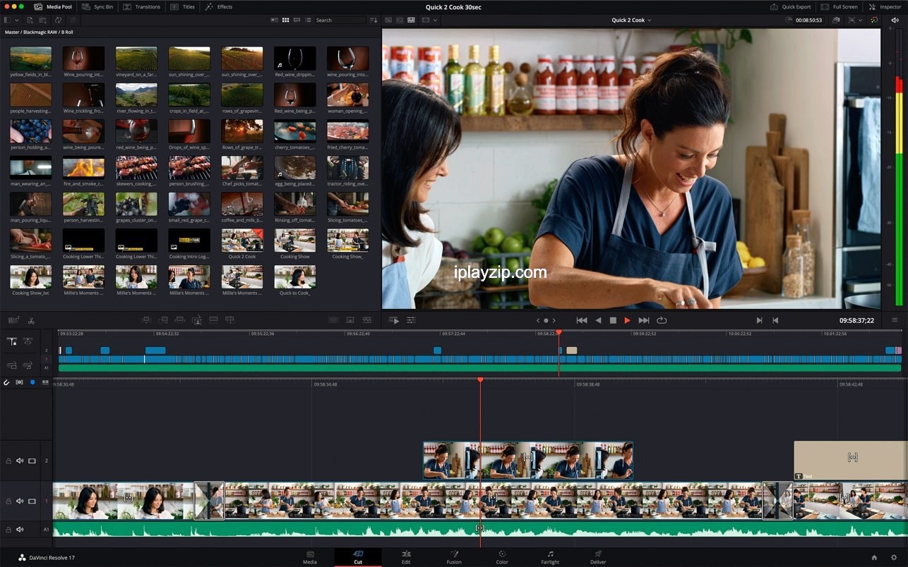 DaVinci Resolve Studio 操作界面