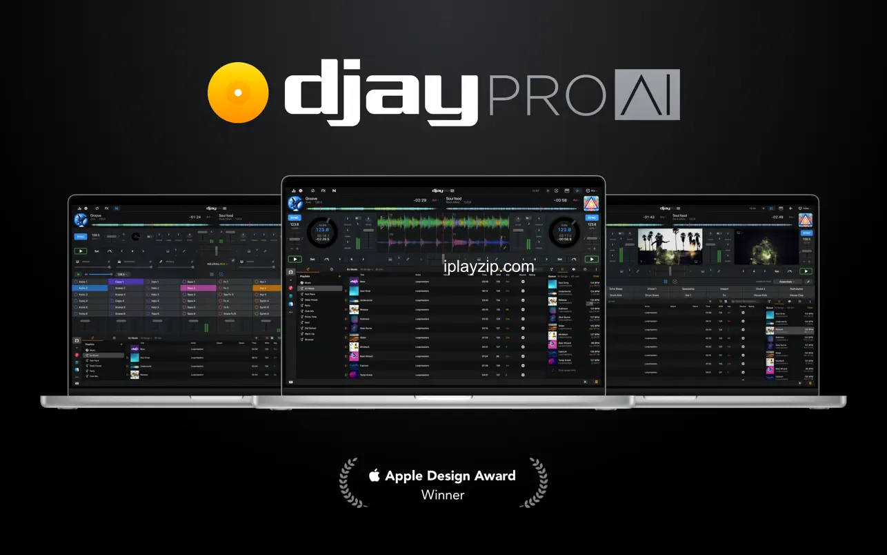 djay Pro AI 5.3.0 操作界面